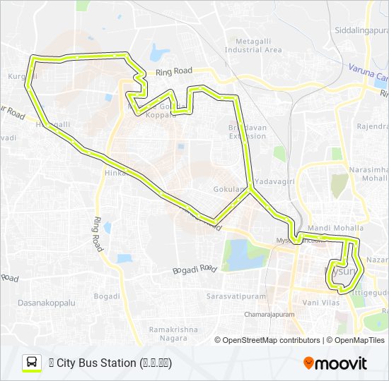 116RR bus Line Map