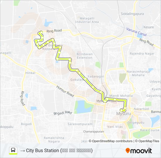 119BC Bus Line Map