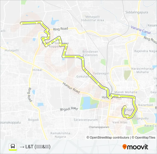 119GD Bus Line Map