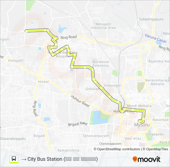119GD Bus Line Map