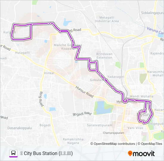 119KR Bus Line Map