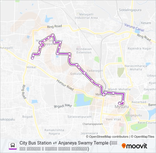 122CA Bus Line Map