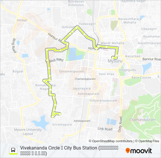 135NN bus Line Map