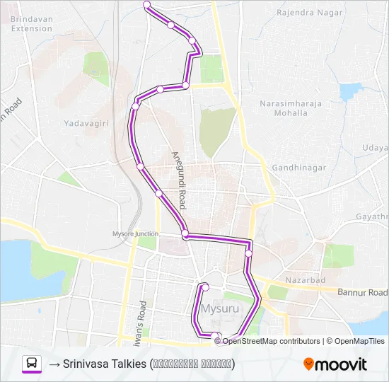 150SR Bus Line Map