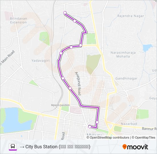 150SR bus Line Map