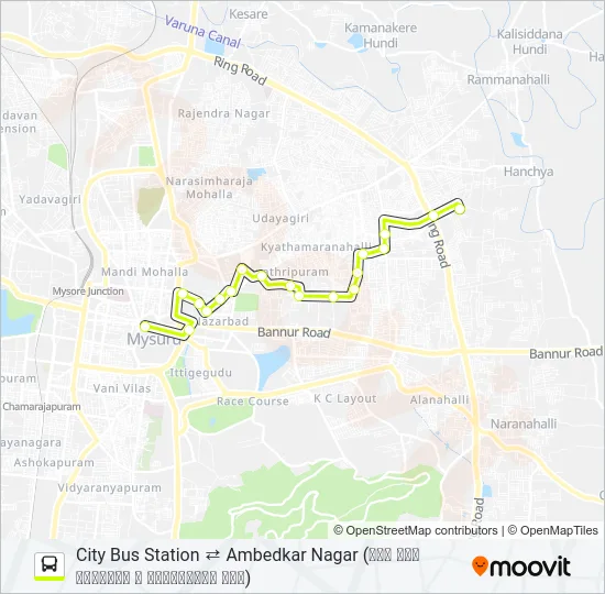161AC Bus Line Map