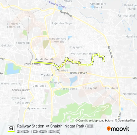 161RL Bus Line Map