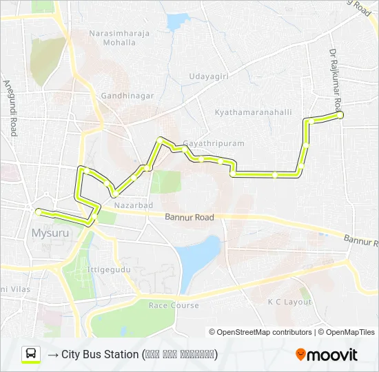161TV Bus Line Map
