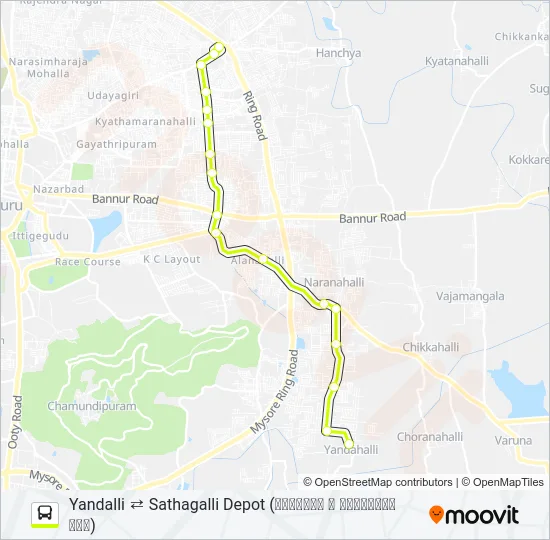 182DY Bus Line Map