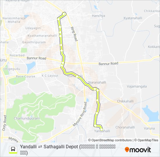 182DY bus Line Map