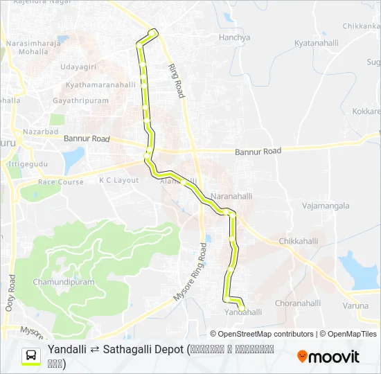 182DY Bus Line Map