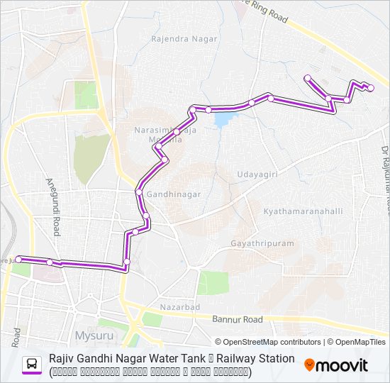 186AM bus Line Map