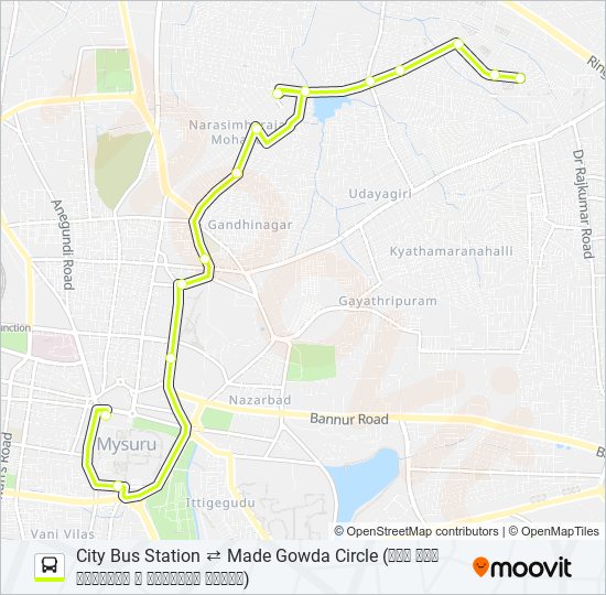 186MP bus Line Map