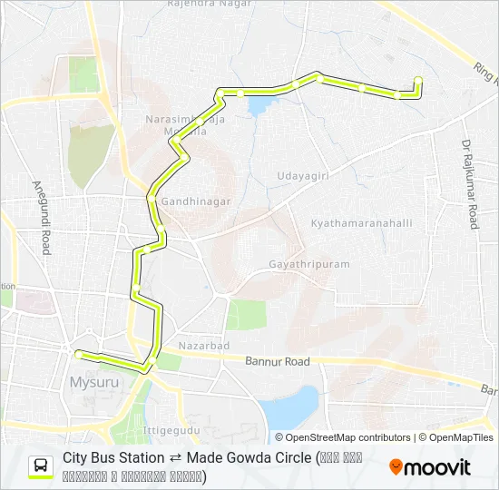 186MP Bus Line Map