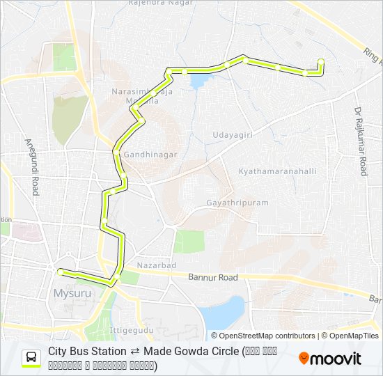 186MP bus Line Map