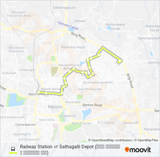 186RL bus Line Map