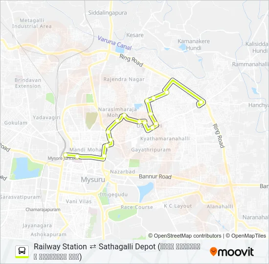 186RL Bus Line Map