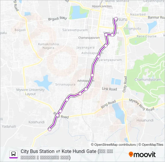 235KH Bus Line Map