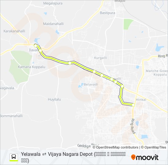 266HS bus Line Map