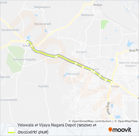 266HS bus Line Map