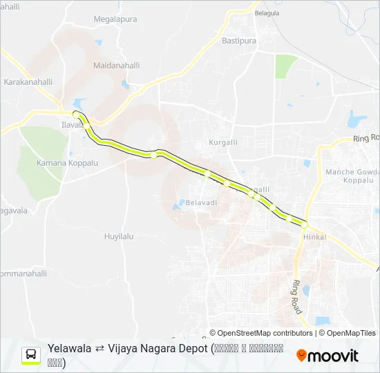 266HS Bus Line Map