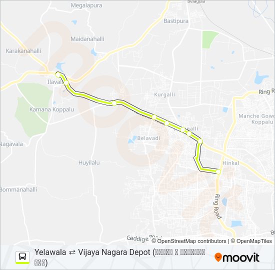 266HS bus Line Map