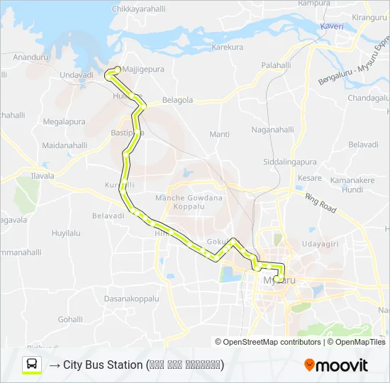 303AK Bus Line Map