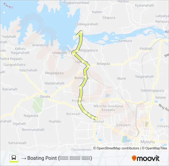 303AN Bus Line Map