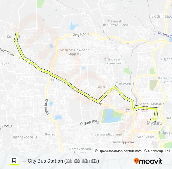 303BK Bus Line Map