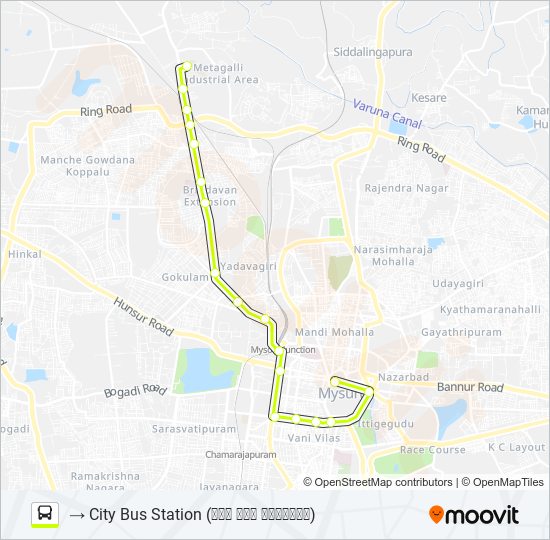 307GS bus Line Map