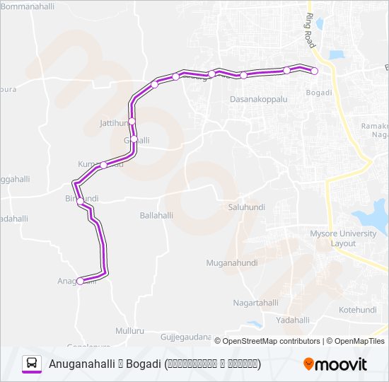 327AN bus Line Map