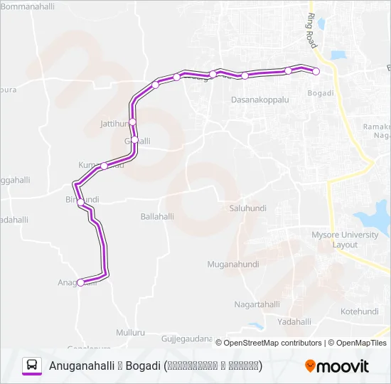 327AN Bus Line Map