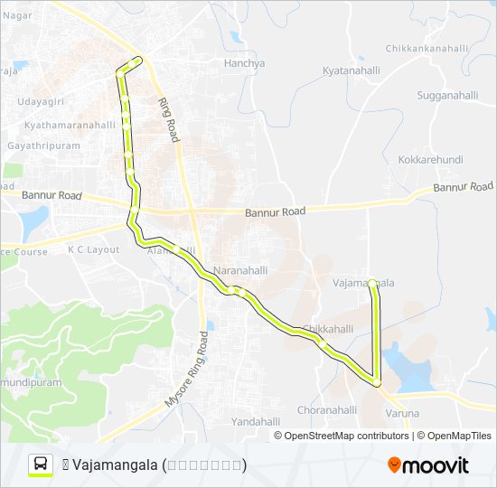 335AS bus Line Map