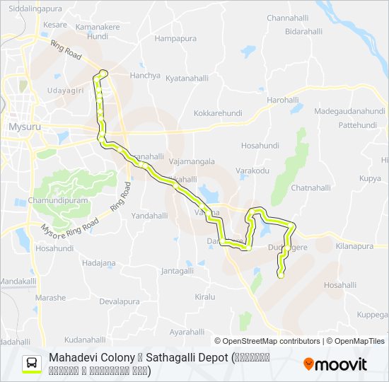 345MS Bus Line Map