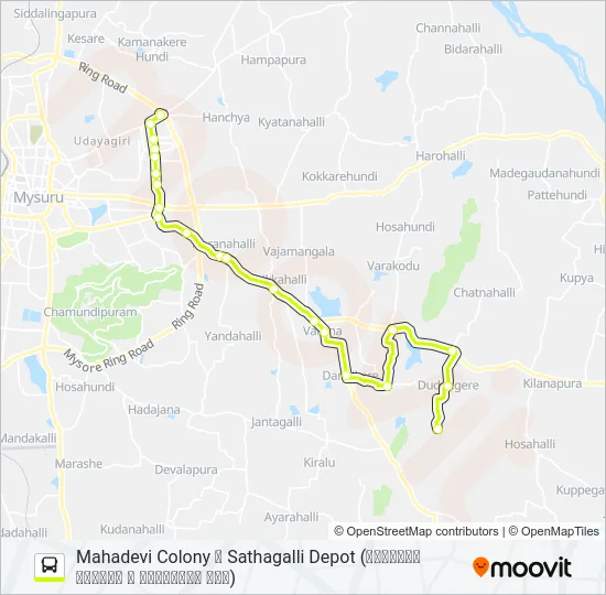 345MS Bus Line Map