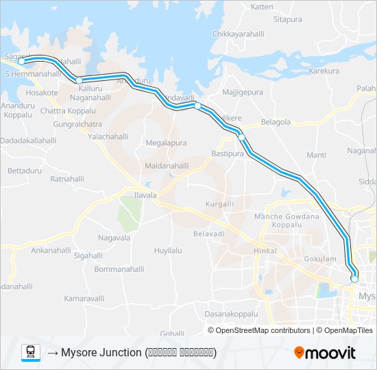 MYS - STE train Line Map