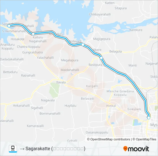 MYS - STE Train Line Map