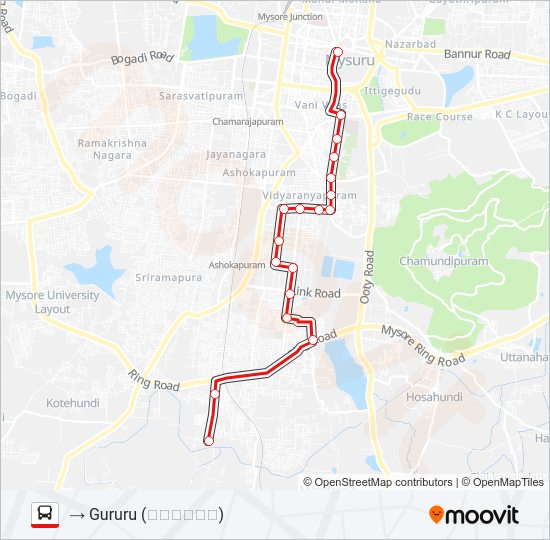 V-11 AIRCON bus Line Map