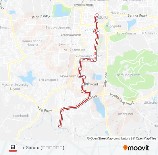 V-11 AIRCON Bus Line Map