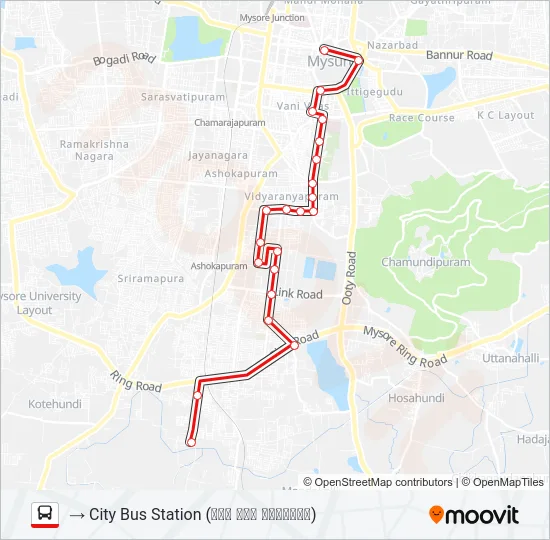V-11 AIRCON Bus Line Map