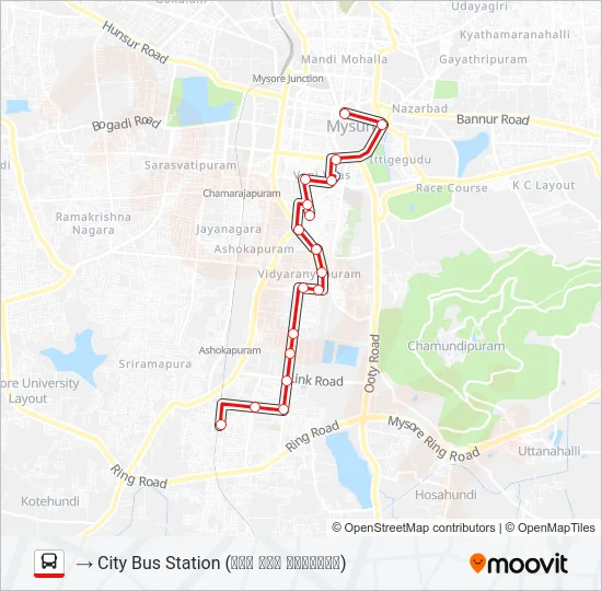 V-13 AIRCON Bus Line Map