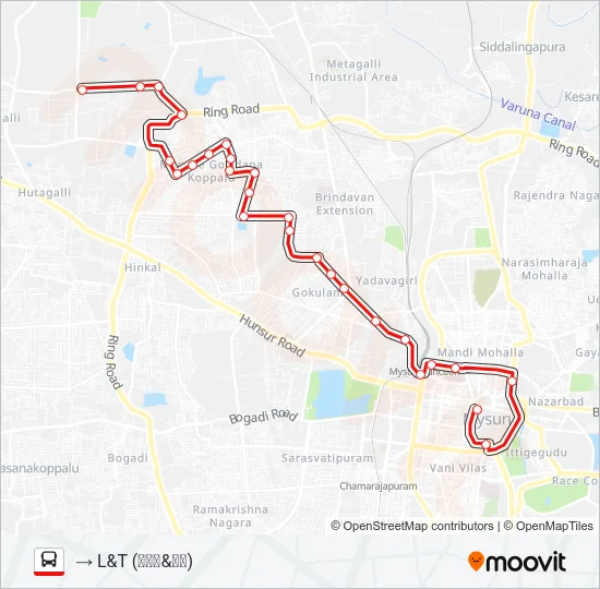 V-119 AIRCON Bus Line Map