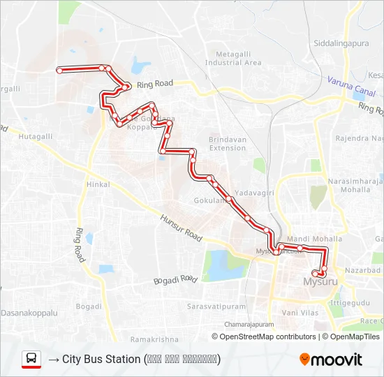 V-119 AIRCON Bus Line Map