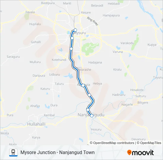 SWR Train Line Map