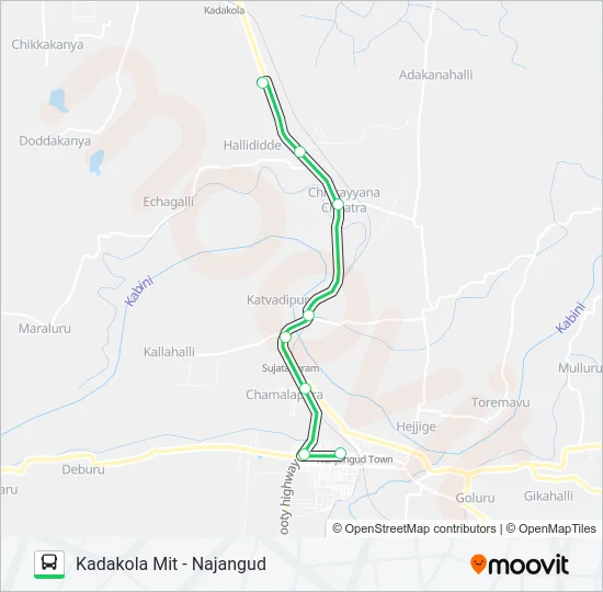 401K Bus Line Map