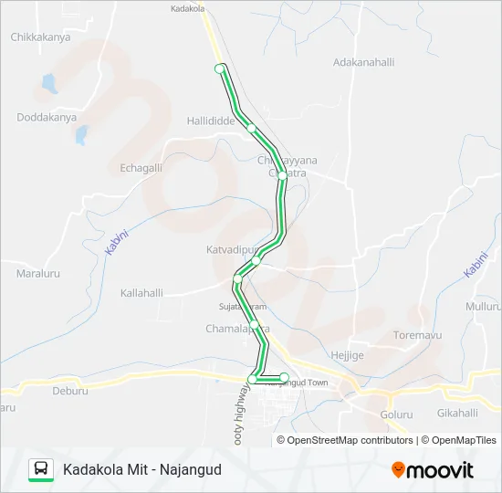 401K Bus Line Map