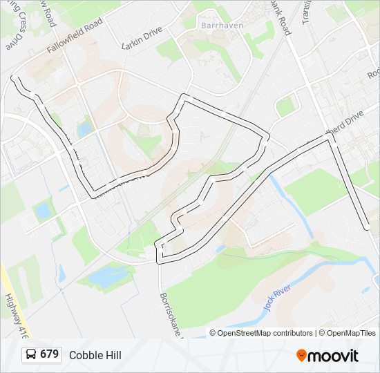 679 bus Line Map