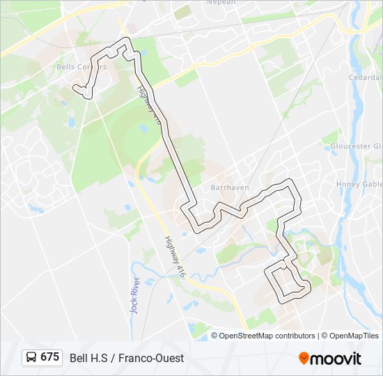 675 bus Line Map