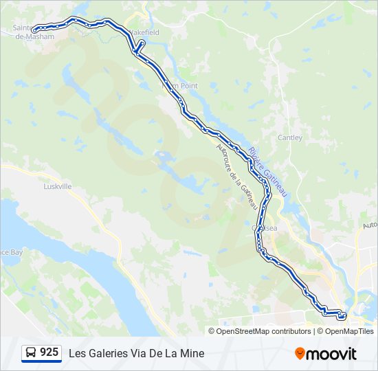 925 bus Line Map