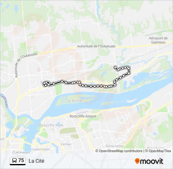 75 Route Schedules Stops And Maps La Cité Updated